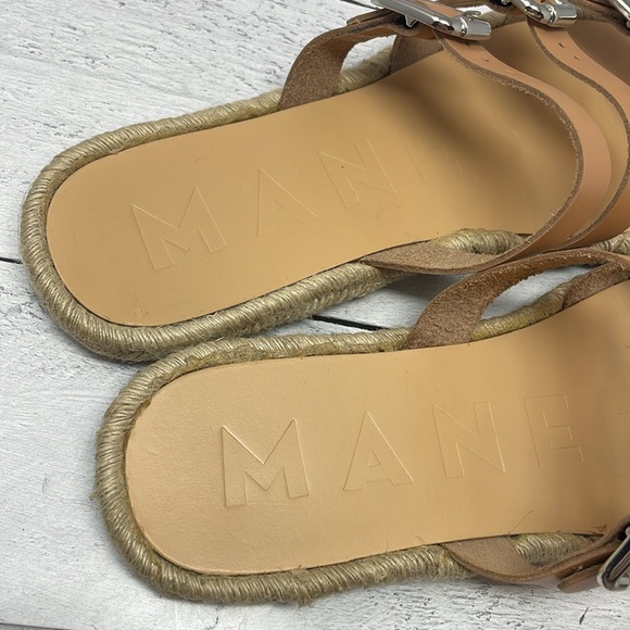 Manebi Leather Sandals in Tan 42 S90 - Picture 3 of 7